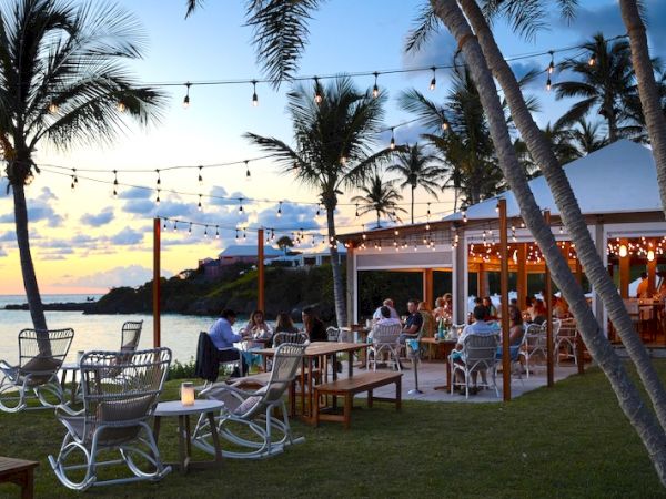 Sunset dining experience at Cambridge Beaches in Bermuda